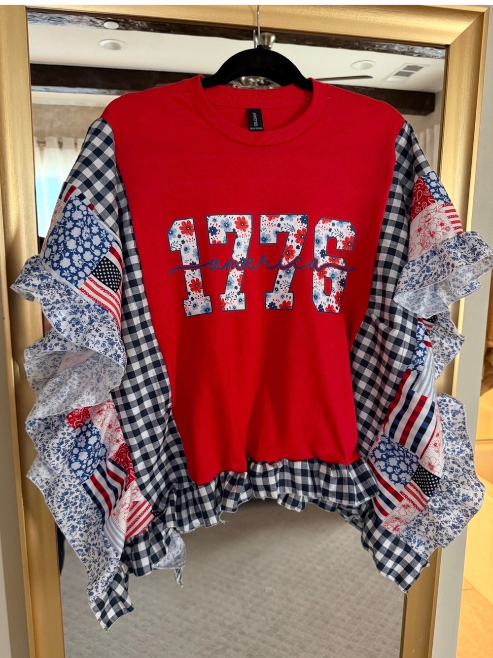 Custom 1776 America Blouse.❣️